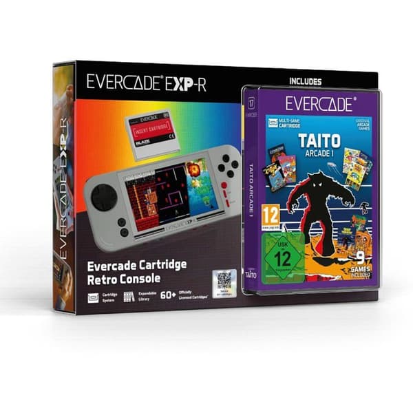 Konsol Portable Evercade EXP-R TAITO Arcade Collection 1 Bundle