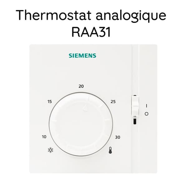 Universal rumstermostat RAA31 - SIEMENS - Vit