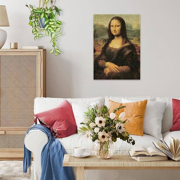 Puslespil 1000 brikker - RAVENSBURGER - Mona Lisa - Tema Malerier - Til voksne - Indendørs