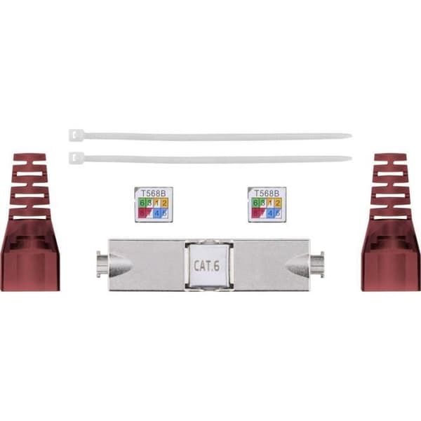 Netværksadapter - GOOBAY - 79577 - CAT 6 - STP - RJ45 - Nem montering