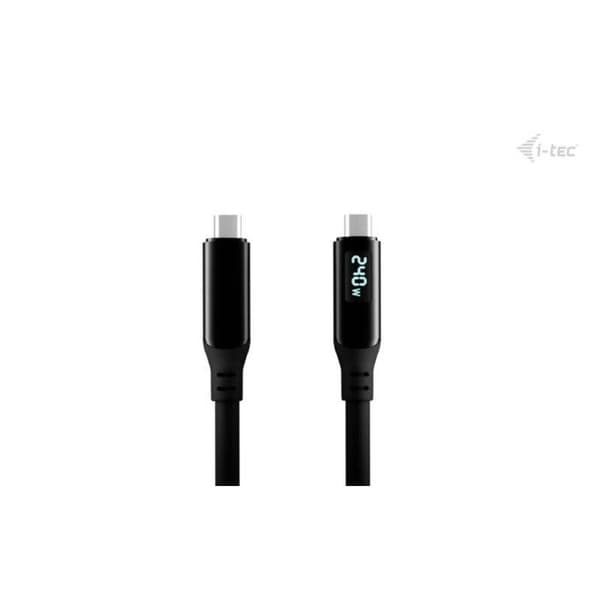 I-TEC Thunderbolt 4/USB4 Class Pro Kabel 240W med LCD 40 Gbps 150 cm