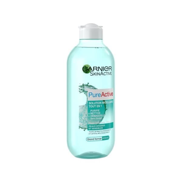 GARNIER-Pure Active Lösning Micellär Hela 1 Stor Format - 400 Ml