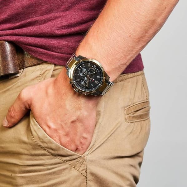 Tommy Hilfiger-Multi Dial Ur til Mænd med Quartz Urværk i Rustfrit Stål 1791559