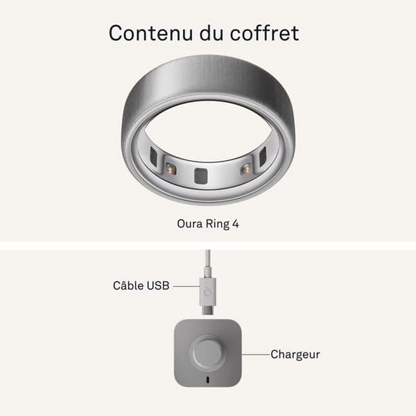 Oura Ring 4 sølv Størrelse 4 søvnopfølgning