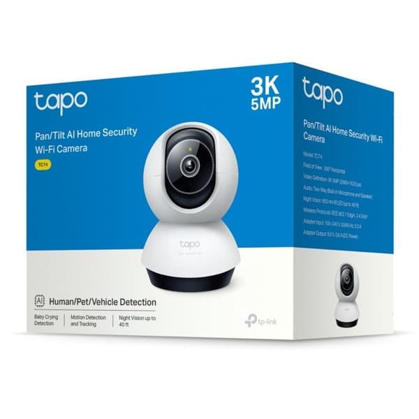 IP-säkerhetskamera TP-Link Tapo TC74 3K 5MP Vit