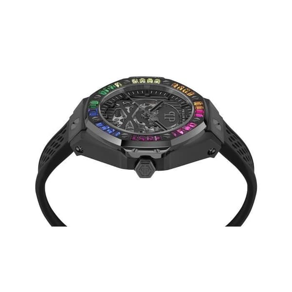 Philipp Plein Ur - Mænd - PWPFA0424 - Sort Silikone Rem - Vandtæt 5 ATM