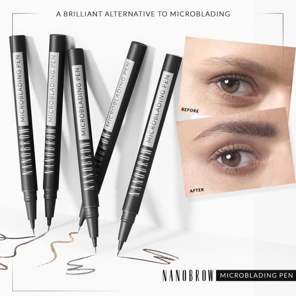 Ögonbrynspenna - NANOBROW - Asblond - Microblading-effekt - Optimal precision - Förtjockning