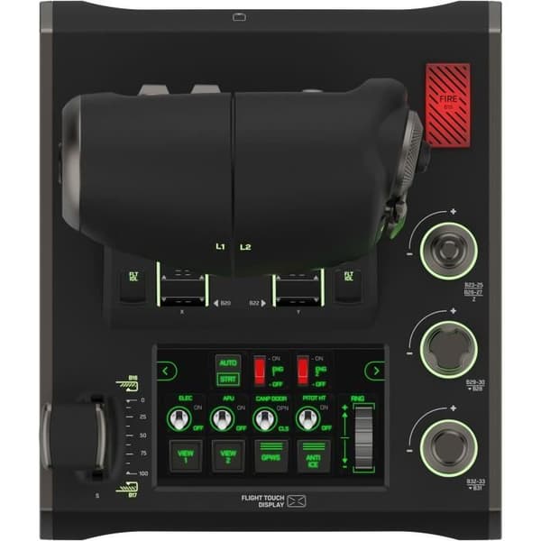 HOTAS premium simuleringssystem - TURTLE BEACH - VelocityOne™ Flightdeck - För PC Windows 10 och 11