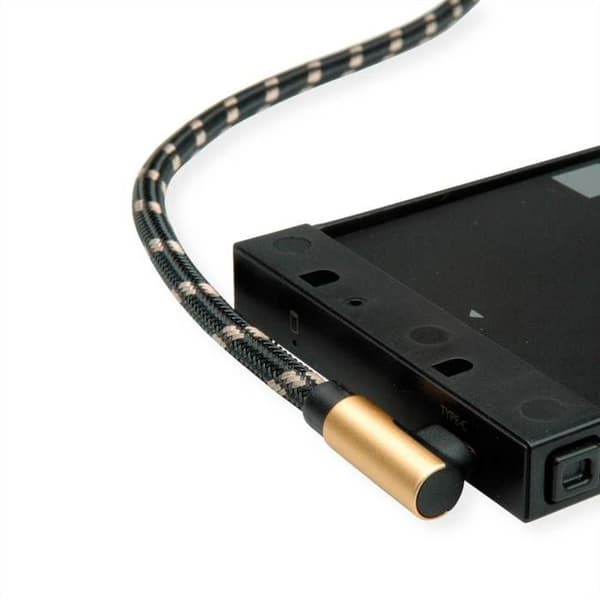 USB-kabel - ROLINE - GULD CB USB2,A REV-C - 0,8m - Guld - Dataoverførsel