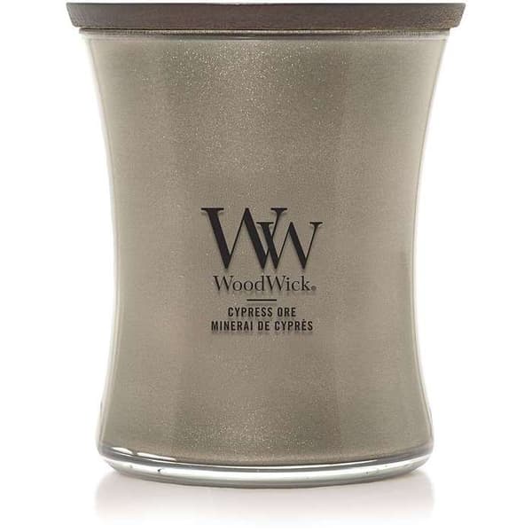 Medium Doftljus - Trä, Grönt Glas - WoodWick - 2659629E