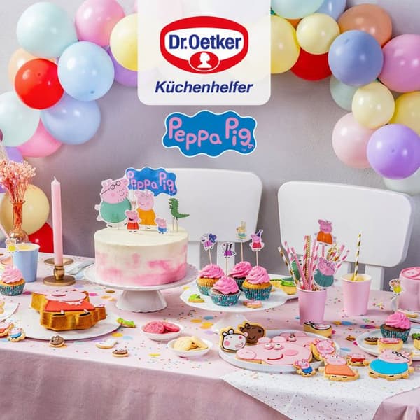Silikonspatel för deg 25 cm Dr. Oetker Peppa Pig