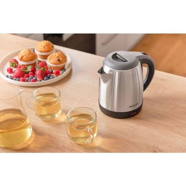 Elkedel - SENCOR - SWK 1231BK - Rustfrit stål - 1,2 L - 2000 W