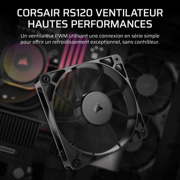 120mm PWM blæser - CORSAIR - RS120