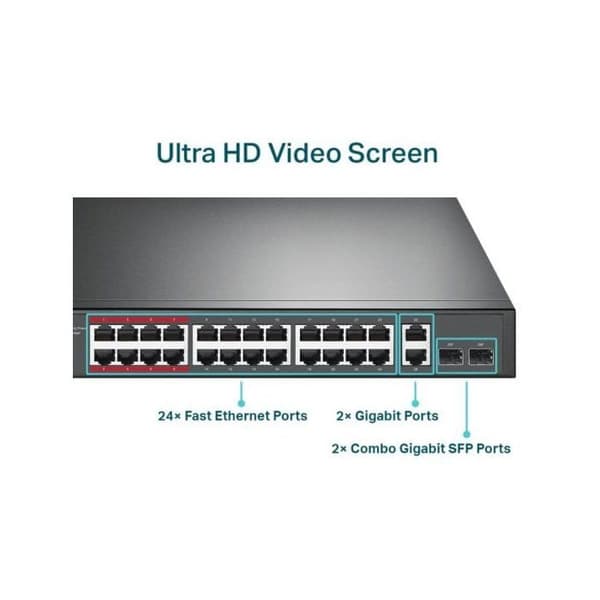 TP-LINK TL-SL1226P Switch - Uadministreret