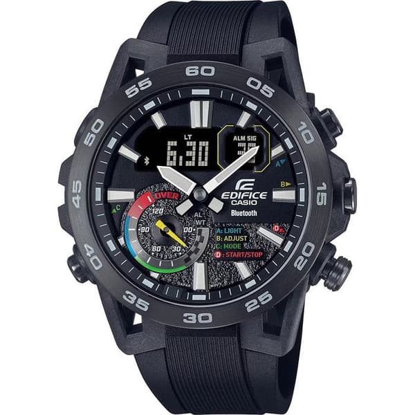 Casio Ur - Herre - ECB-40MP-1AEF - Sort plastik - 43 mm - 10 bar