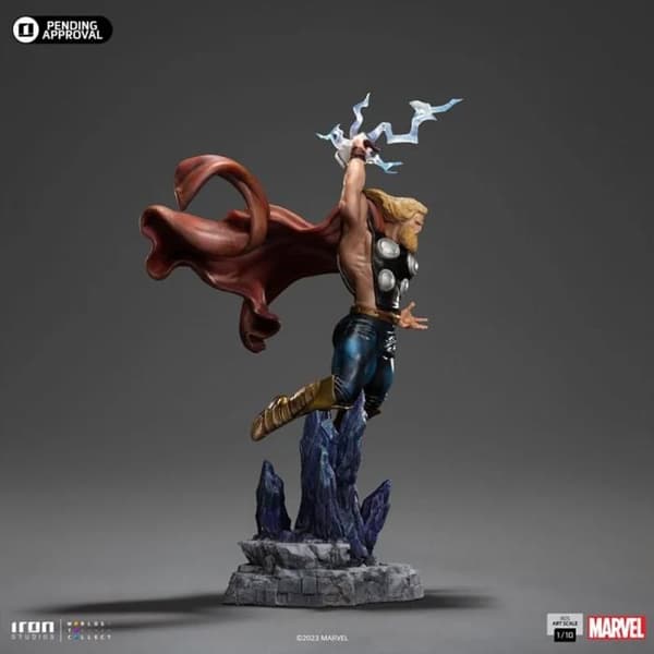 Statuett - IRON STUDIOS - Thor - 38 cm - Resin - Dekorativ