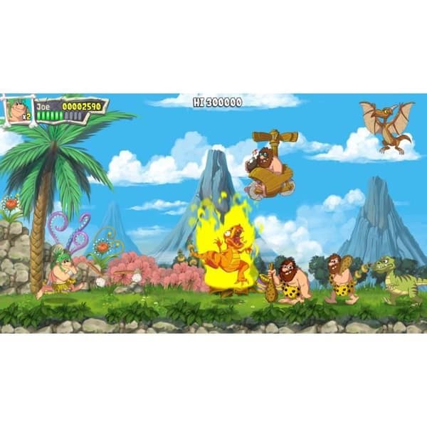 Nytt Joe And Mac Caveman Ninja T-Rex Edition PS4-spel