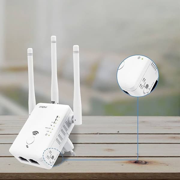 Stark WiFi-repeater Dual Band 1200 Mbps Vit Range Extender