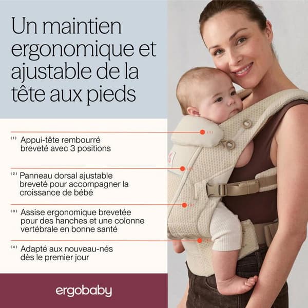 ERGOBABY - Bärsele Adapt Mesh Pearl Grey