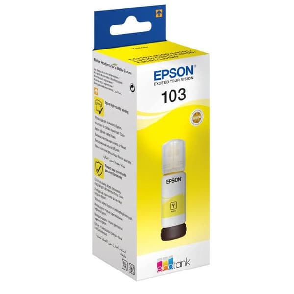 Bläckpåfyllningssats - EPSON - EcoTank 103 - Gul - Bläckstråle - 1 enhet