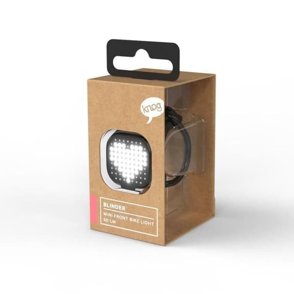 Lampe frontale cykel Knog Blinder Mini - Sort - Genopladelig USB - For at blive set