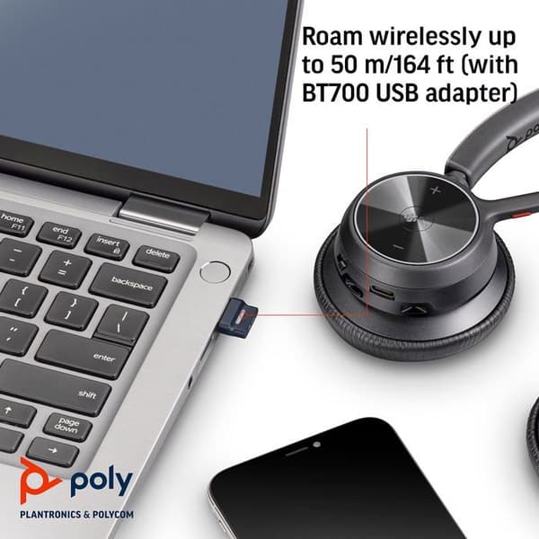Hovedtelefoner - Poly - Voyager 4320-M - In-ear - Bluetooth - USB-C - Sort