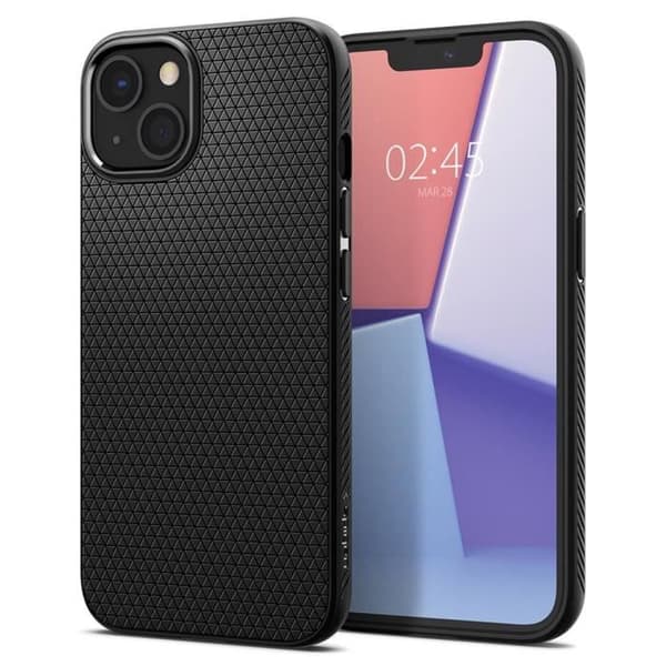 Coque - Liquid Air™ - iPhone 13 - Sort - Fleksibel - Stød- og ridsebeskyttelse
