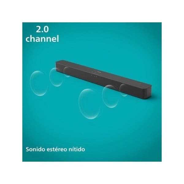 Philips TAB4000 Bluetooth Soundbar 2.0 Kanaler 60W HDMI ARC Sort