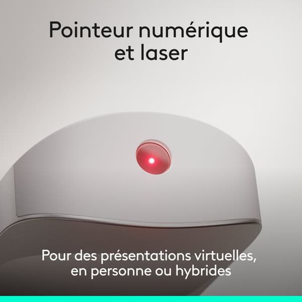 Presentationsfjärrkontroll - Trådlös - Logitech - Spotlight 2 - Bluetooth/USB-C - Sand