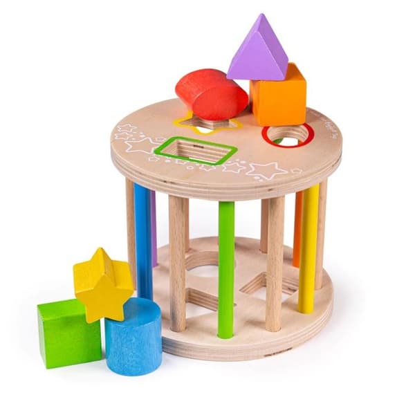 Rolling Shape Sorter - Bigjigs Legetøj - Mit første - Barn - Blandet