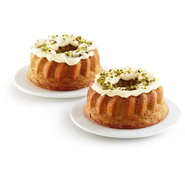 LEKUE Silikoneforme til kager Lékué Mini Savarin 15 cm | 2 stk.