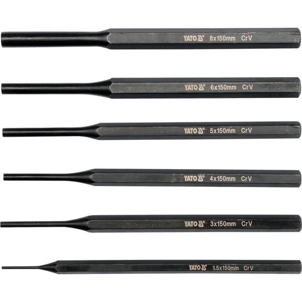 Stansset - YATO - 6 delar - Robust - Precise - Bekväm grepp