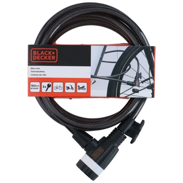 BLACK+DECKER Lås kabel 180CM