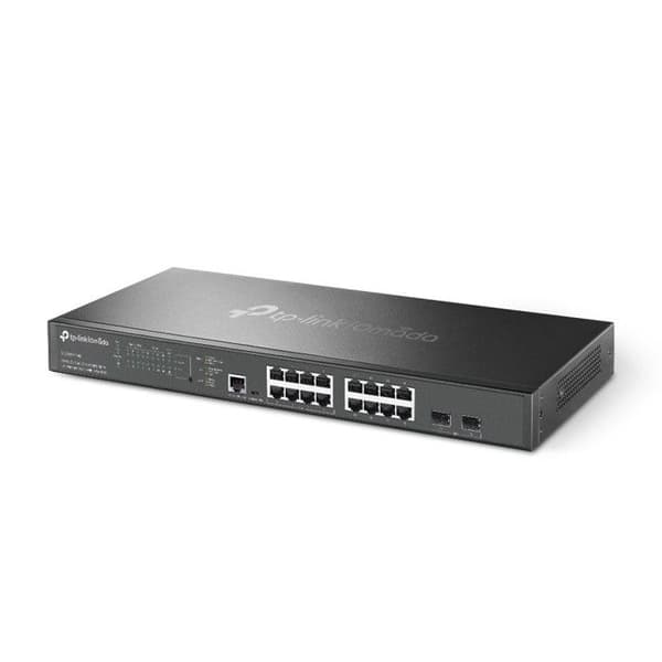 TP-Link Omada SG3218XP-M2 Managed L2+ Switch 16 Porte 2.5G Ethernet PoE+ Sort
