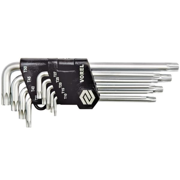VOREL Säkerhet Torx Keys 9 st