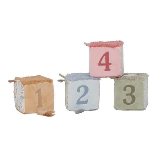 LITTLE DUTCH - Set med 4 mjuka kuber