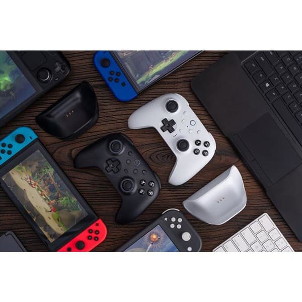 8BitDo Ultimate 2 Bluetooth - Switch 1 & 2 / PC Windows - Vit utgåvan