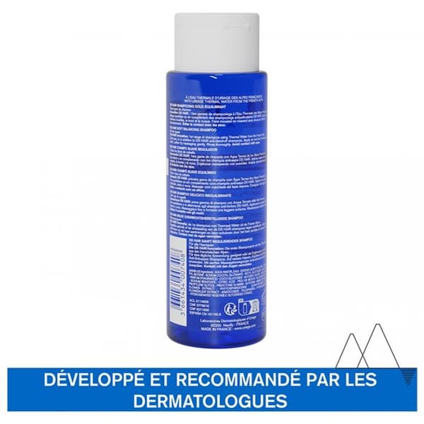 Uriage ds hår shampoo blød balancerende 200ml