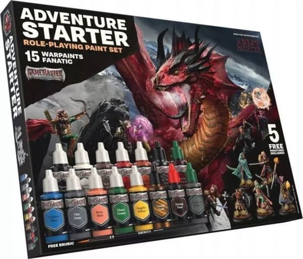 Malersæt - NONAME - 2023666 - Sort - Adventure Starter - til rollespil