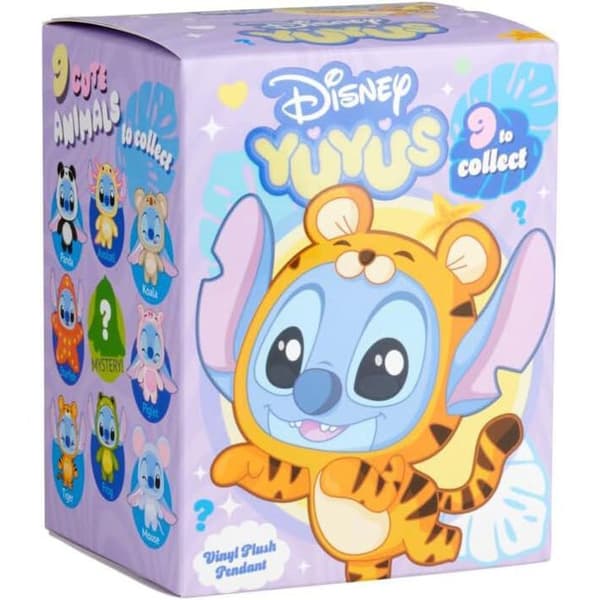 Plys - Tilfældig model - Nøglering - 12 cm - Disney Stitch