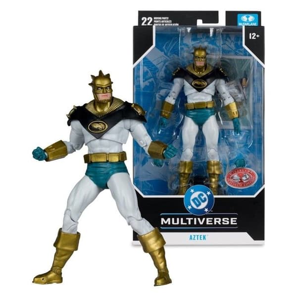 McFarlane Toys - DC Multiverse - Figur Aztek (DC Classic) (Rød Platinum Edition) 18 cm