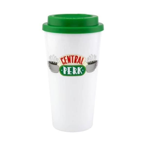 Presentförpackning - Central Perk - Resemugg - Fällbar kasse - Nyckelring - Unisex