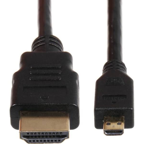 Joy-it K-1481 HDMI-kabel Raspberry Pi® [1x HDMI han - 1x HDMI han D Micro] 3,00 m sort | UDVIKLINGSKIT