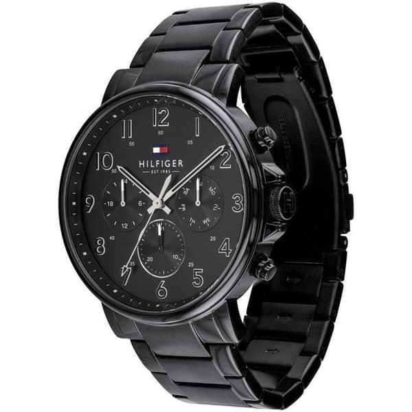 Ur - Tommy Hilfiger - 1710383 - Rustfrit stål - Sort - Kvarts - 5 ATM