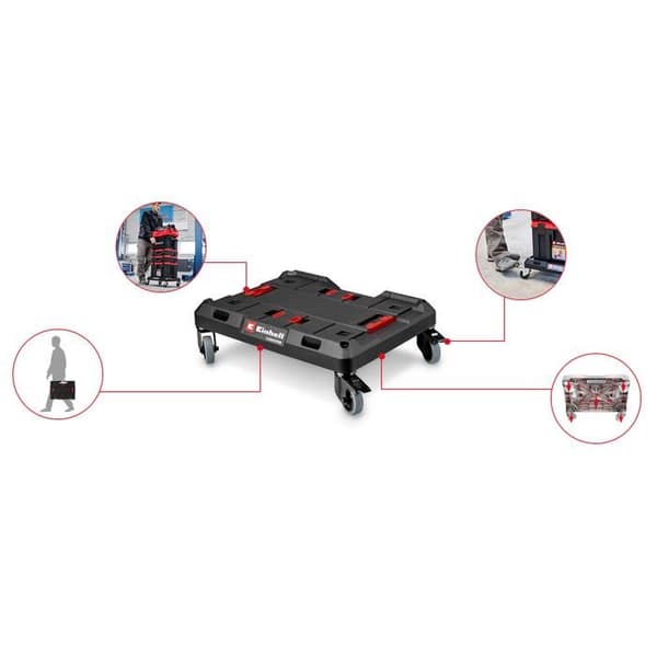 Einhell E-Case rullbräda (max 120 kg, transport av flera E-Case väskor)