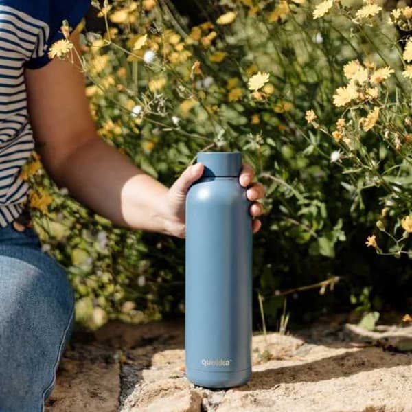 Isoleret flaske - Quokka - Solid - Rustfrit stål - 630 ml - Stenblå