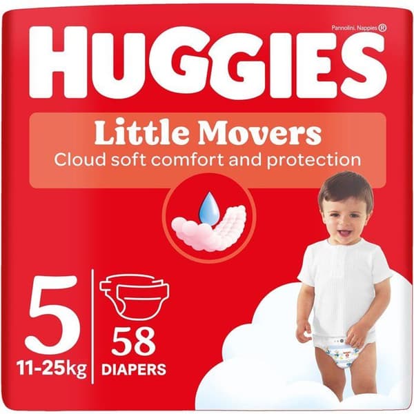 HUGGIES Little Movers Mega 5 (58 st)