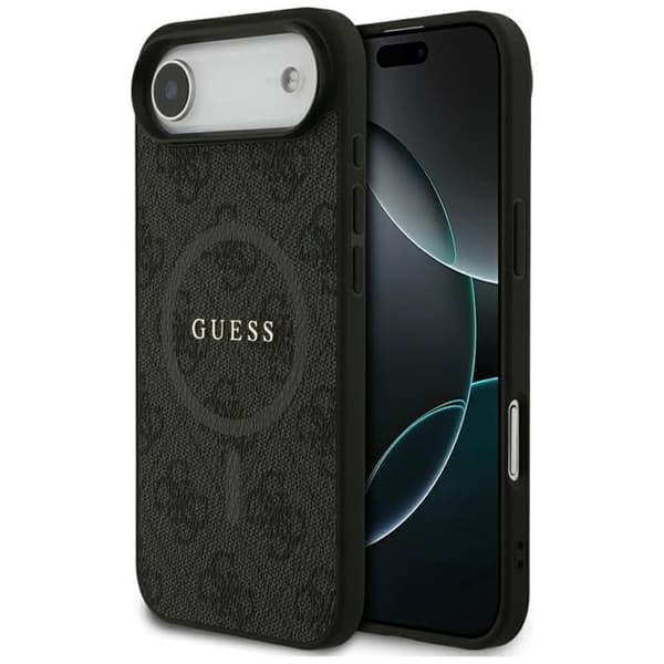Coque Guess 4G Ring Classic Logo MagSafe til iPhone Air - Sort