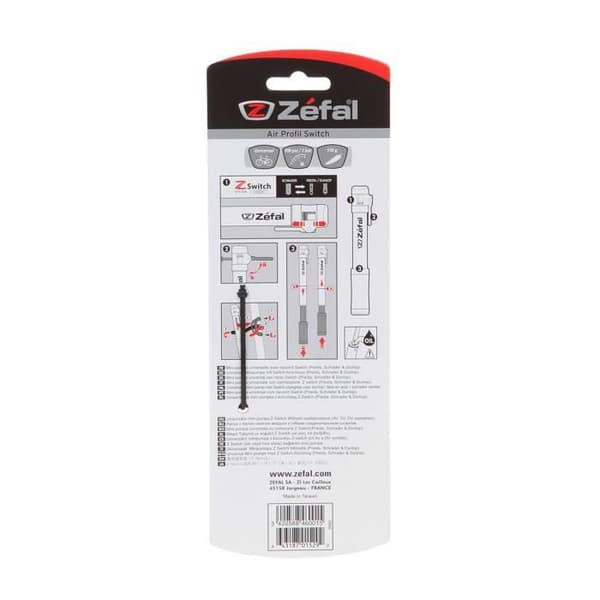 Pompe og kompressor Zefal Air Profil Switch - Sølv