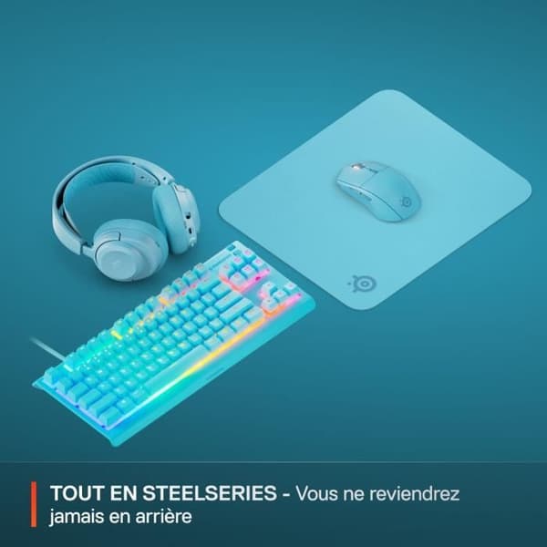 Gaming musemåtte - STEELSERIES - QcK M - Cyan
